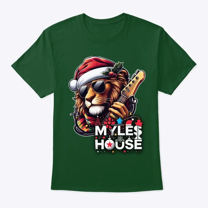 MylesHouse Christmas Lion Mascot Logo3