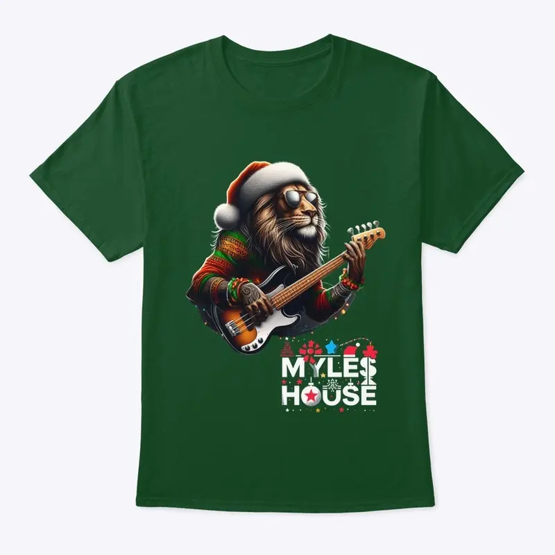 MylesHouse Christmas Lion Mascot Logo 2