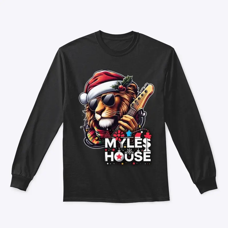 MylesHouse Christmas Lion Mascot Logo3