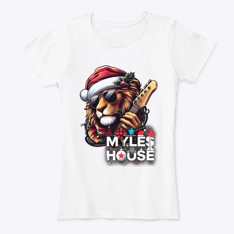 MylesHouse Christmas Lion Mascot Logo3