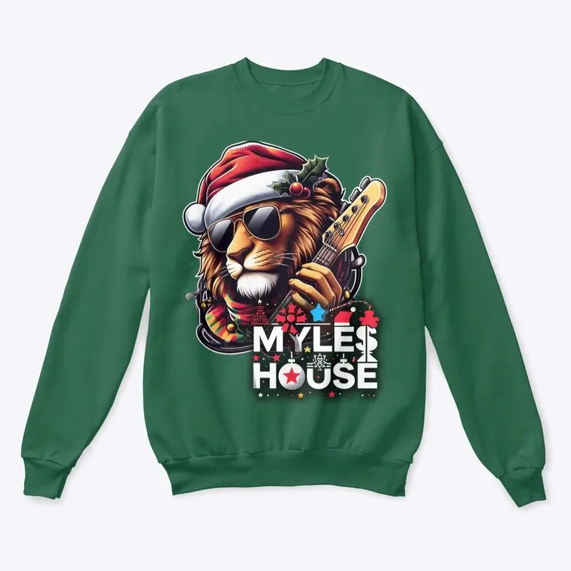 MylesHouse Christmas Lion Mascot Logo3