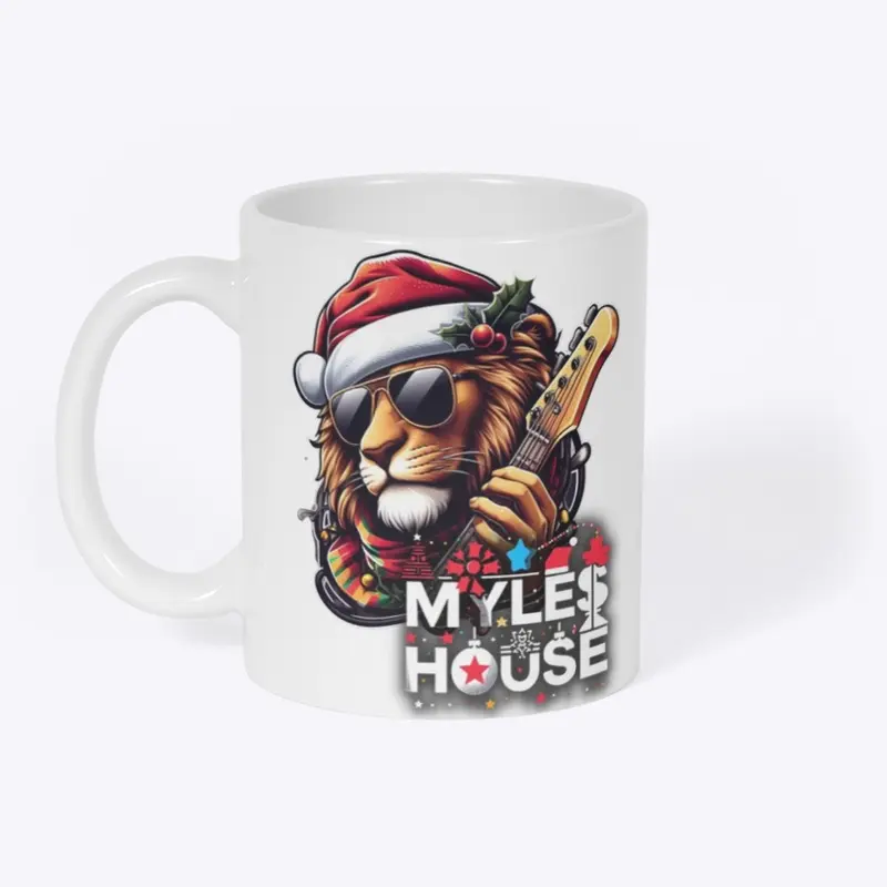 MylesHouse Christmas Lion Mascot Logo3